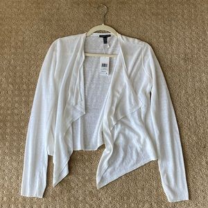 Eileen Fisher White Linen Cardigan NWT